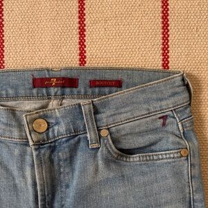 7 For All Mankind Light Blue Bootcut Jeans